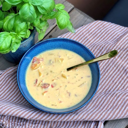 suppe med færøsk rødtunge