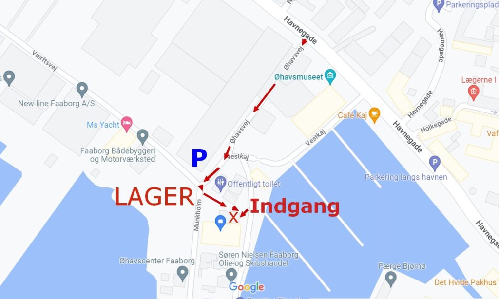 nordfra danmark, lagersalg på havnen i faaborg